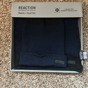 Kenneth Cole Beanie and Scarf Set